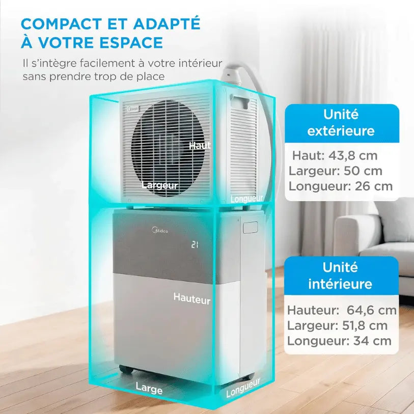 Midea PortaSplit - Refroidit comme une clim fixe, se branche comme un ventilateur